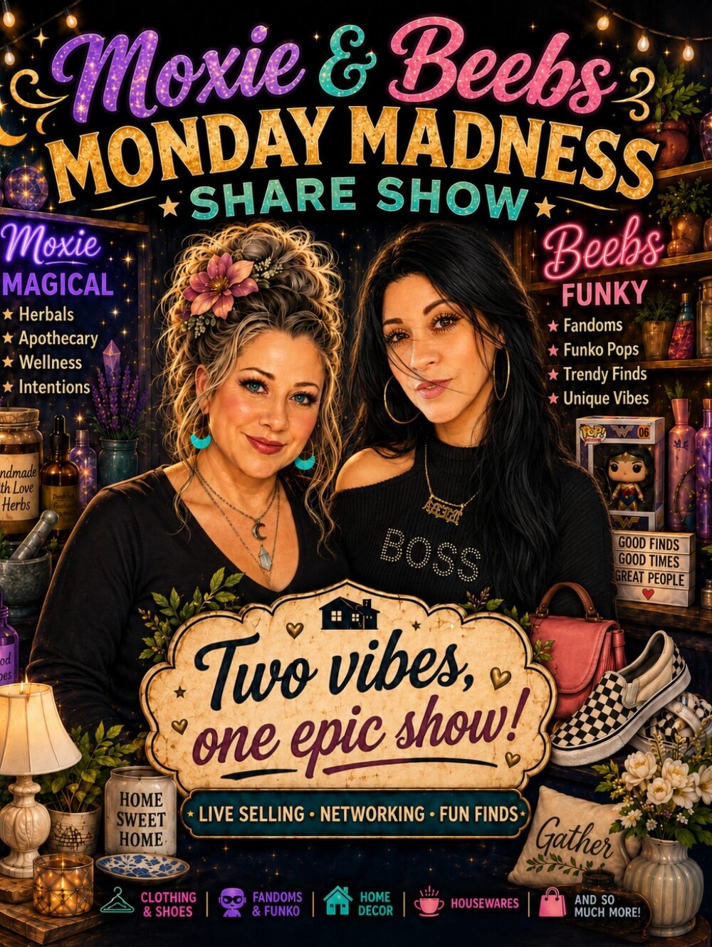 The Moxie & Beebs Show is LIVE!🖤🌛